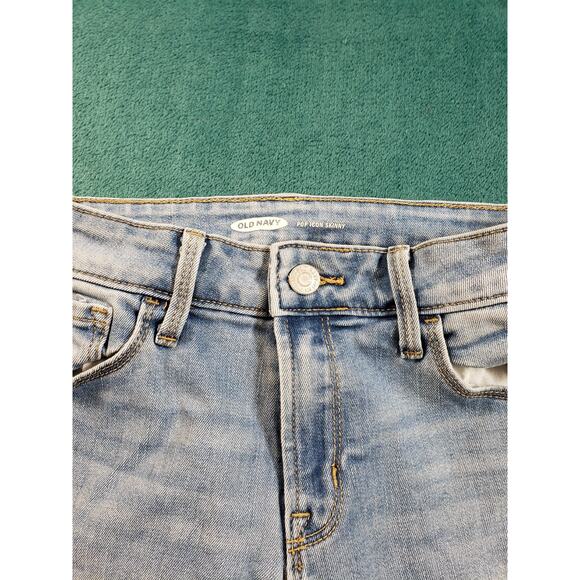 Old Navy Jeans Size 2 Womens Blue Pants Ladies Stretch Mid Rise Pop Icon Skinny - Picture 6 of 12